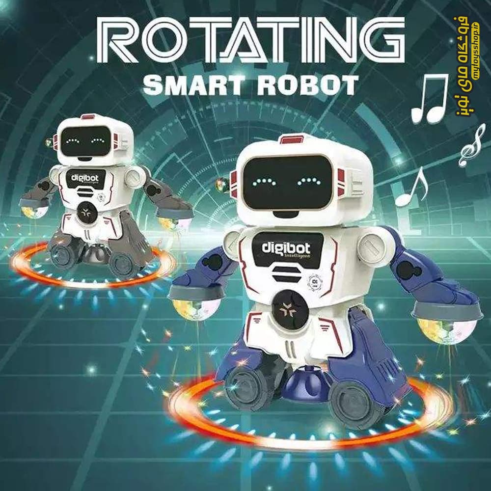 ربات چرخشی موزیکال چراغدار مدل ROTATING 6678-1 — تصویر ۳