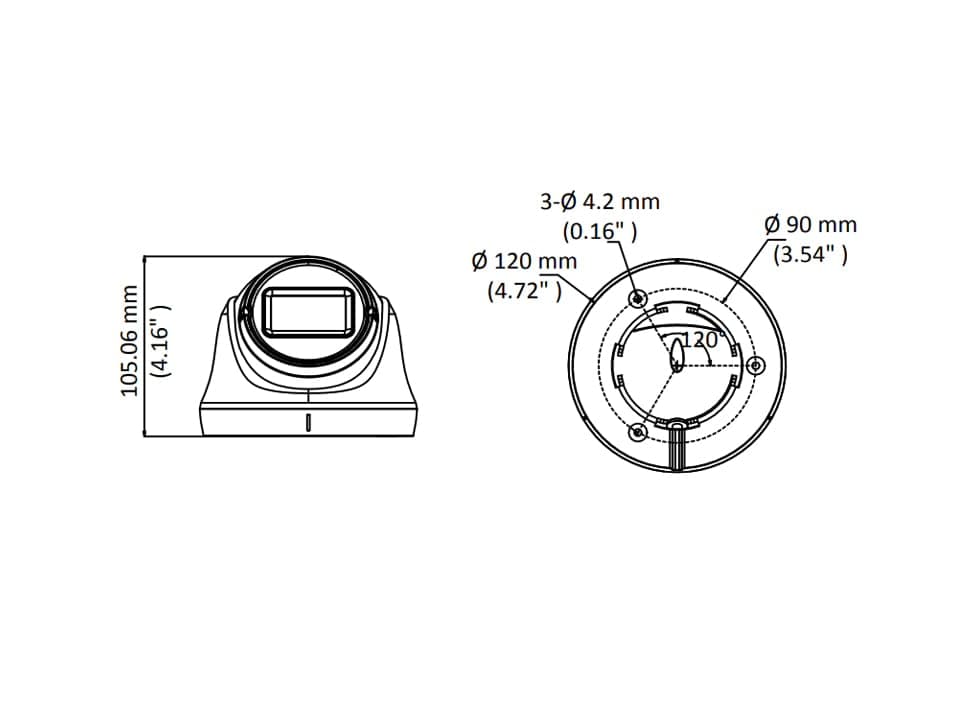دوربین مدار بسته توربو اچ دی 2MP هایلوک مدل THC-T320-VF — تصویر ۳