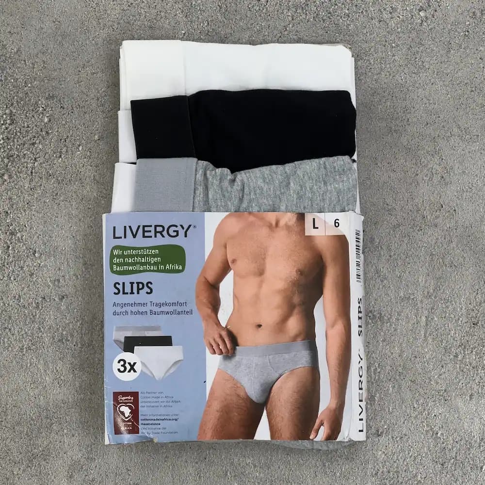 بسته 3 عددی شورت اسلیپ مردانه Livergy (لیورجی) سایز L — تصویر ۳