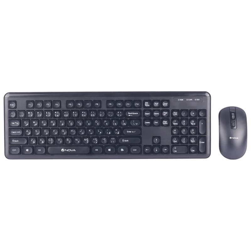 کیبورد و موس وایرلس نوا مدل NKM-1402WL