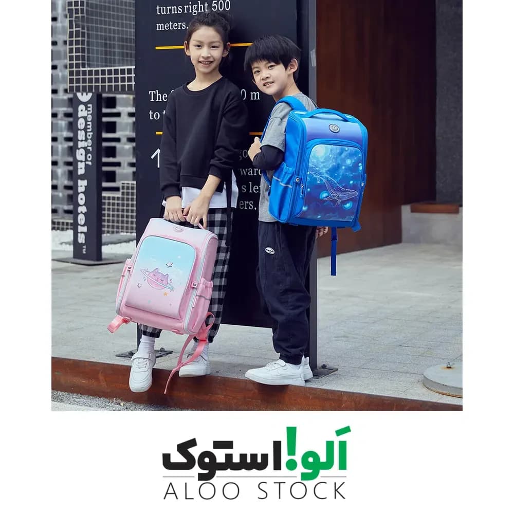 کوله پشتی مدرسه ضدباکتری شیائومی Kala.Y Sheep Antibacterial And Lightening Function School Bag Kids Series — تصویر ۵