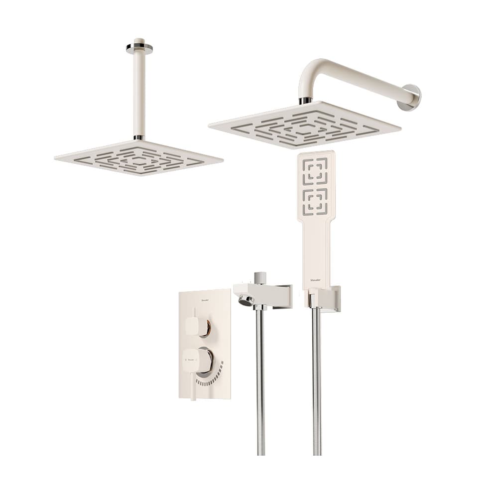 شیر حمام توکار شودر مدل رومر BRASS تیپ 4 — تصویر ۹