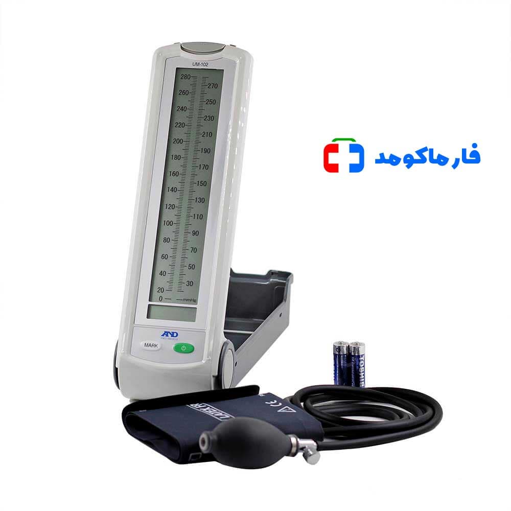 فشارسنج بیمارستانی طرح جیوه ای ای اند دی مدل UM-102 — تصویر ۲