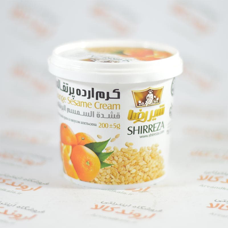 کرم ارده شیررضا SHIRREZA مدل Orange (200gr)