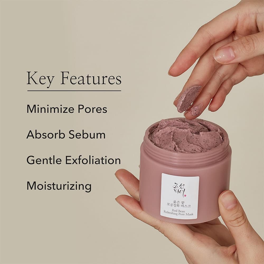 ماسک لوبیای قرمز بیوتی اف جوسان ضد لک و کنترل منافذ پوست Beauty Of Joseon Red Bean Refreshing Pore Mask 140ml — تصویر ۵