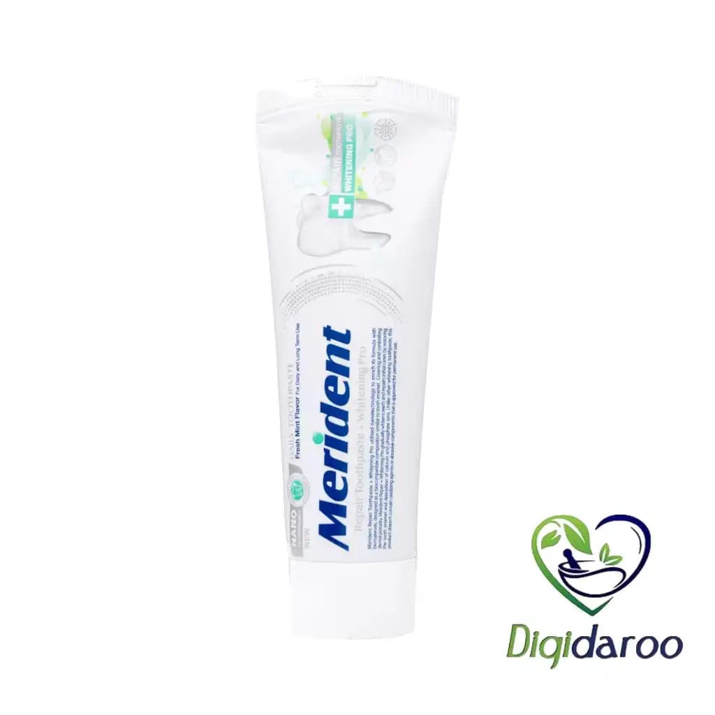 خمیر دندان ترمیم کننده و سفید کننده REPAIR Whitening PRO مریدنت 100 گرمی — تصویر ۵