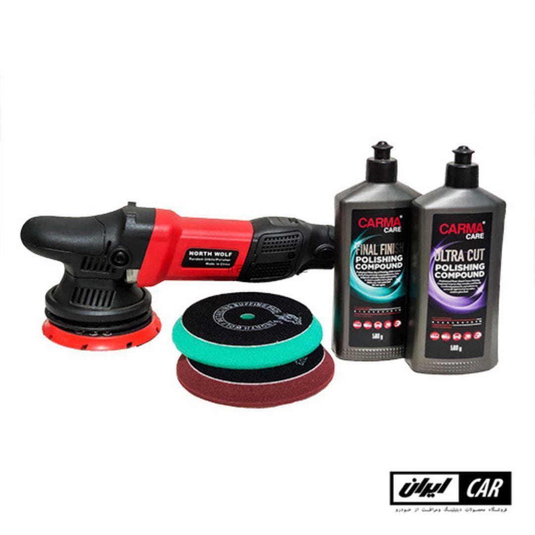 کیت کامل دستگاه پولیش اوربیتال نورث ولف North Wolf Orbital Polisher Kit Full — تصویر ۹