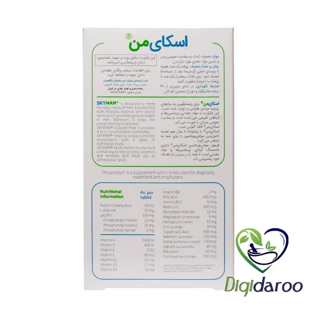 قرص اسکای من (Sky Man) ویت اسکای 30 عددی — تصویر ۷