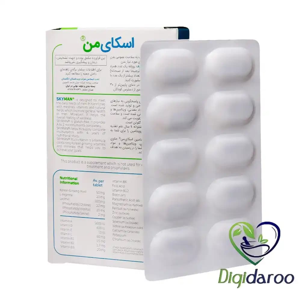 قرص اسکای من (Sky Man) ویت اسکای 30 عددی — تصویر ۳