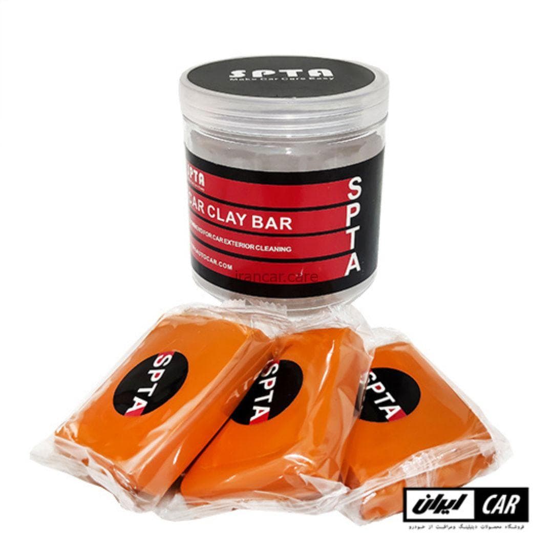کیت 3 عددی خمیر کلی نرم بدنه خودرو اس پی تی ای مدل Spta Clay Bar Finish 3 Pack — تصویر ۷