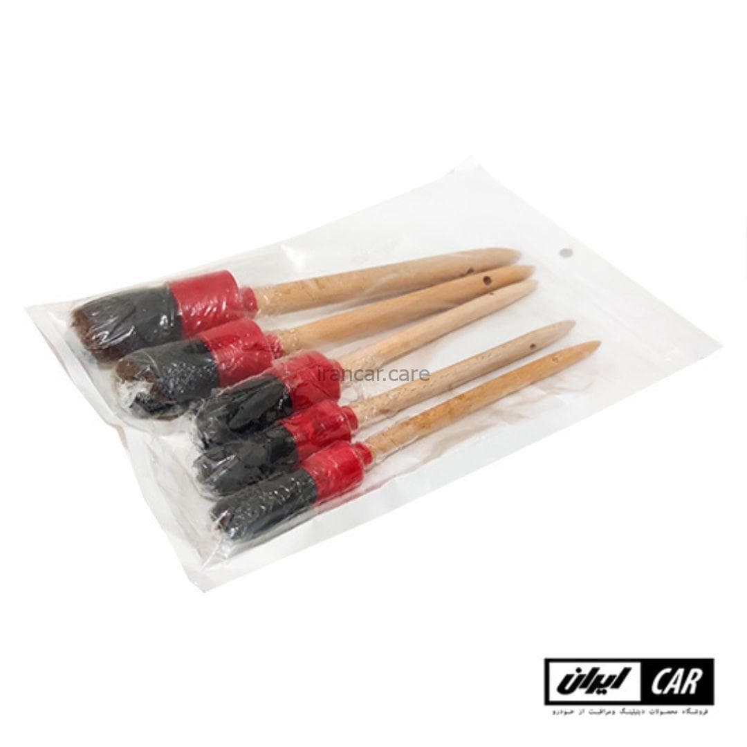 برس 5 عددی دیتیلینگ خودرو فرچه صفرشویی خودرو Detailing Brush — تصویر ۵