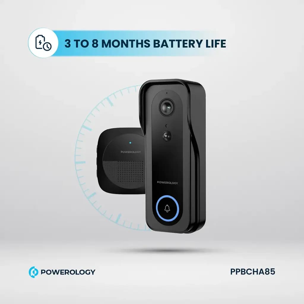 زنگ درب تصویری هوشمند پاورولوژی مدل DOORBELL — تصویر ۸