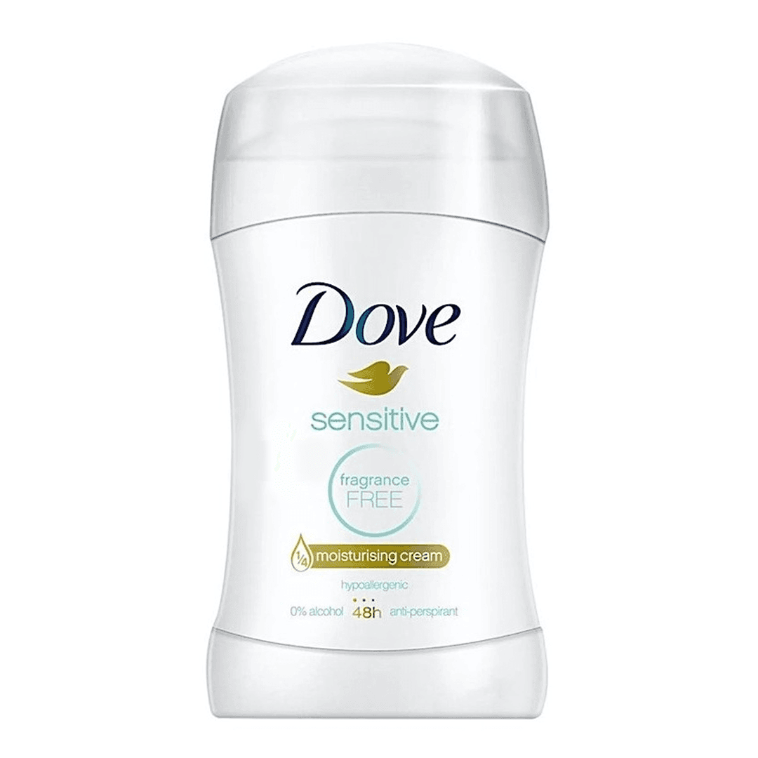 مام استیک ضد تعریق زنانه داو مدل Sensitive Fragrance Free Cream وزن 40 گرم