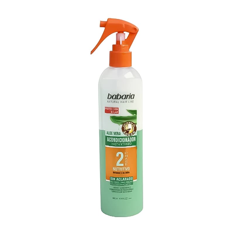 اسپری آبرسان قوی مو دوفاز باباریا مدل آلوئه ورا {BABARIA} 500 ml