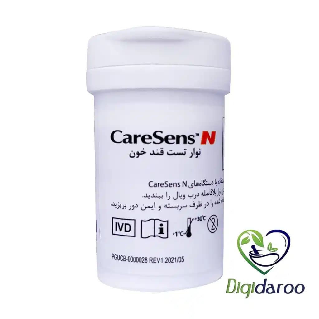 نوار تست قند خون کرسنس ان (CareSensN) آی سنس ۵۰ عددی — تصویر ۵