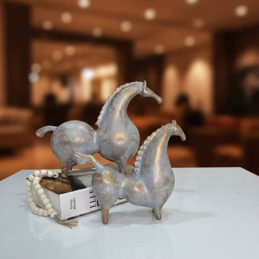 مجسمه دکوری اسب لوکس فانتزی (ست دو عددی) — تصویر ۸
