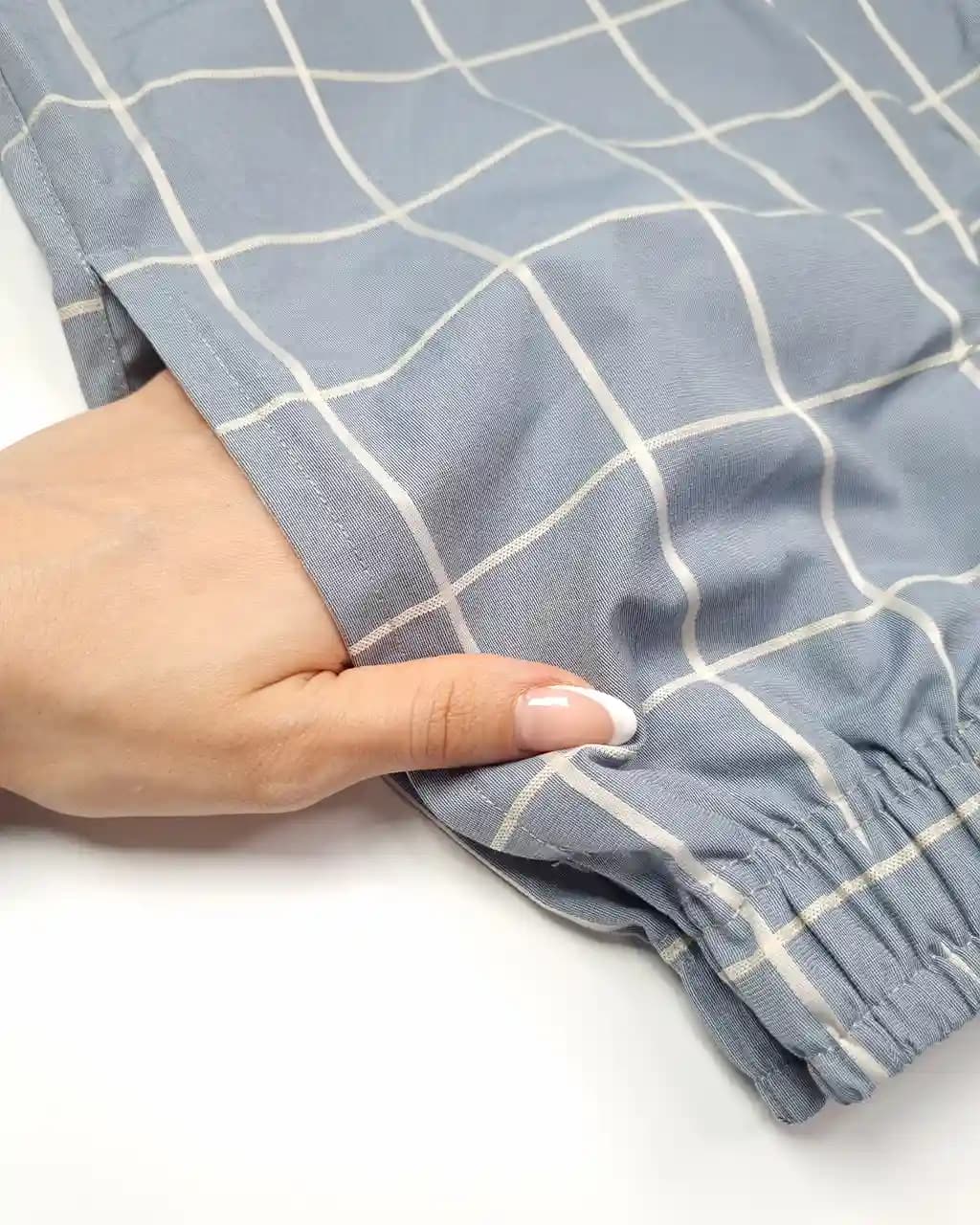 شلوار تار پنبه مردانه چهارخانه سپند سیلکا — تصویر ۴