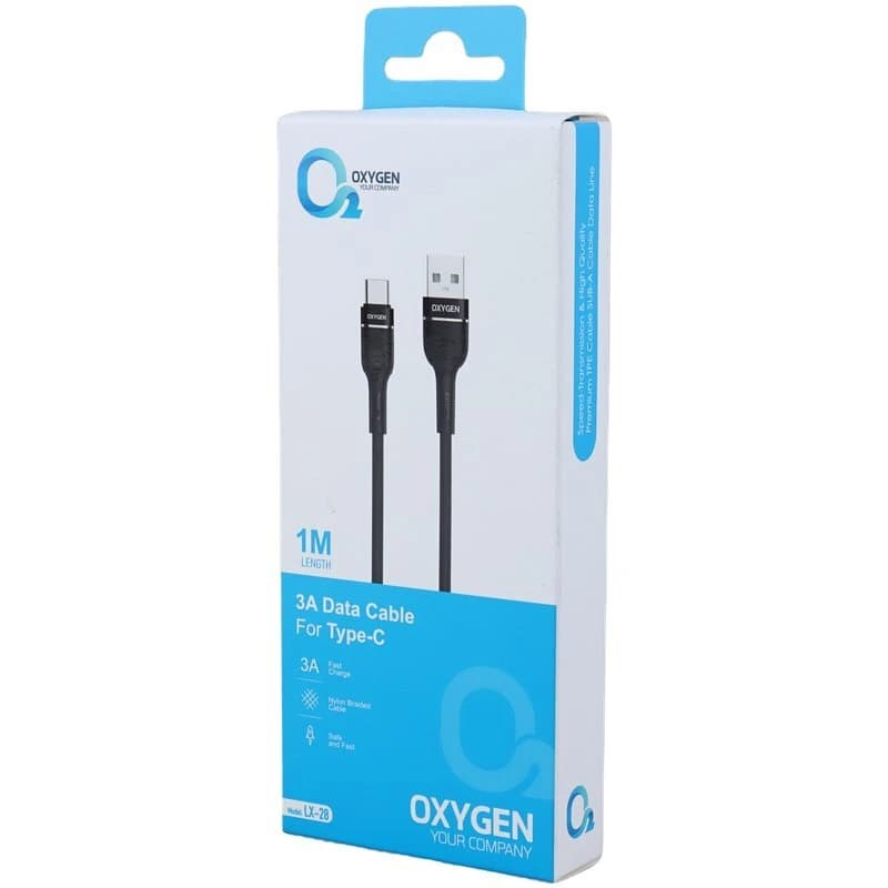 کابل تایپ سی فست شارژ 3 آمپر اکسیژن مدل LX-28 طول 1 متر — تصویر ۱۱