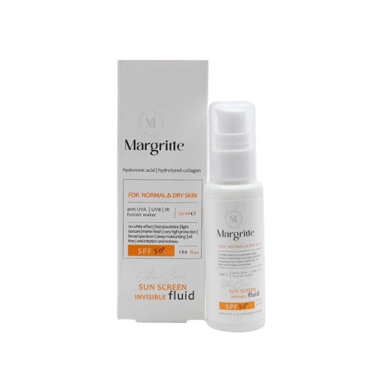 فلوئید ضد آفتاب پوست نرمال تا خشک SPF 50 مارگریت 50 میلی لیتر — تصویر ۷