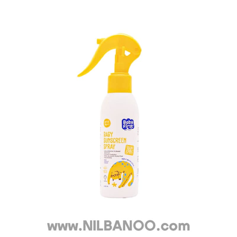 اسپری ضدآفتاب کودک SPF50 بیبی فرست حجم 150 میل — تصویر ۸