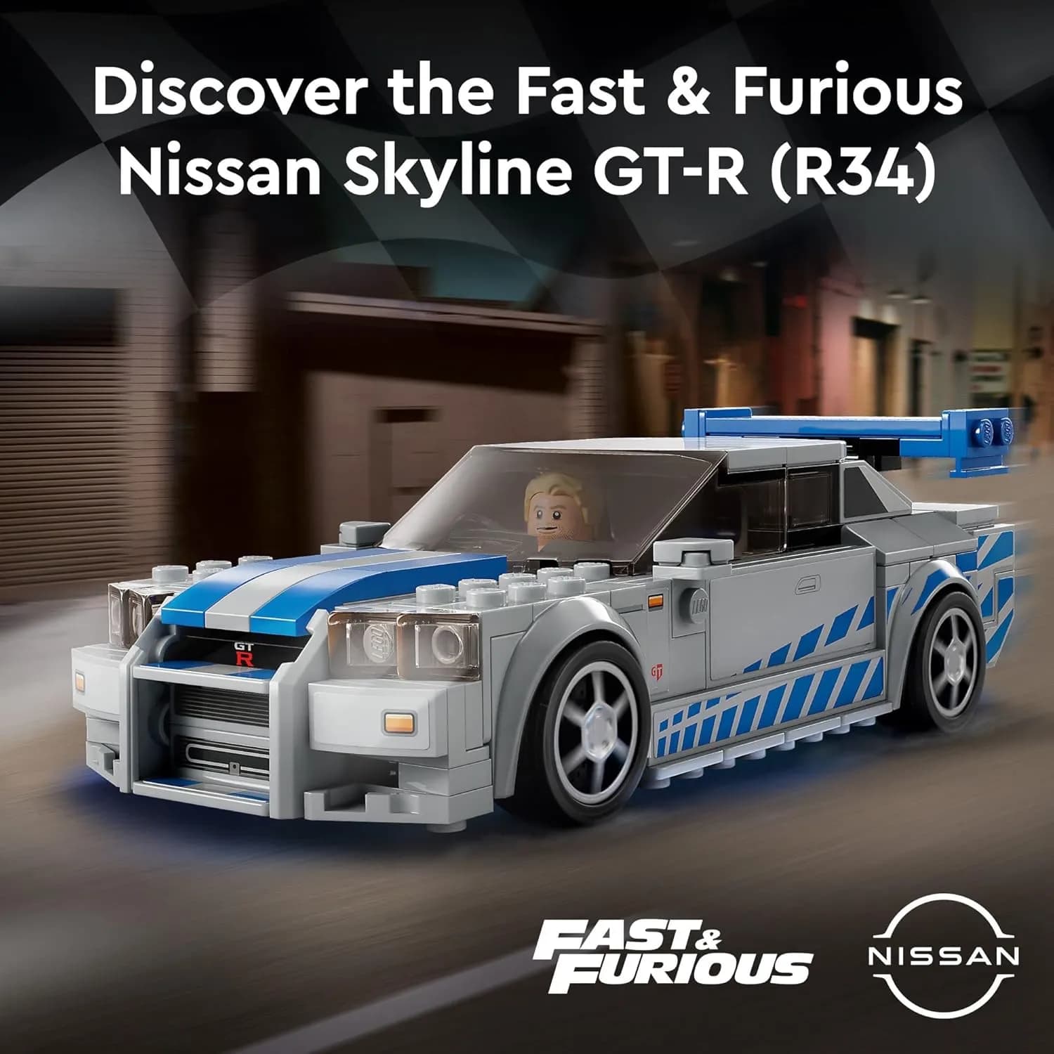لگو تکنیک مدل 42210 ماشین نیسان اسکای لاین GT-R (R34) — تصویر ۱۱
