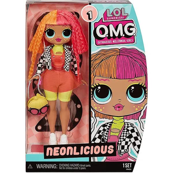 عروسک LOL Surprise سری OMG مدل Neonlicious دختر خاص — تصویر ۸
