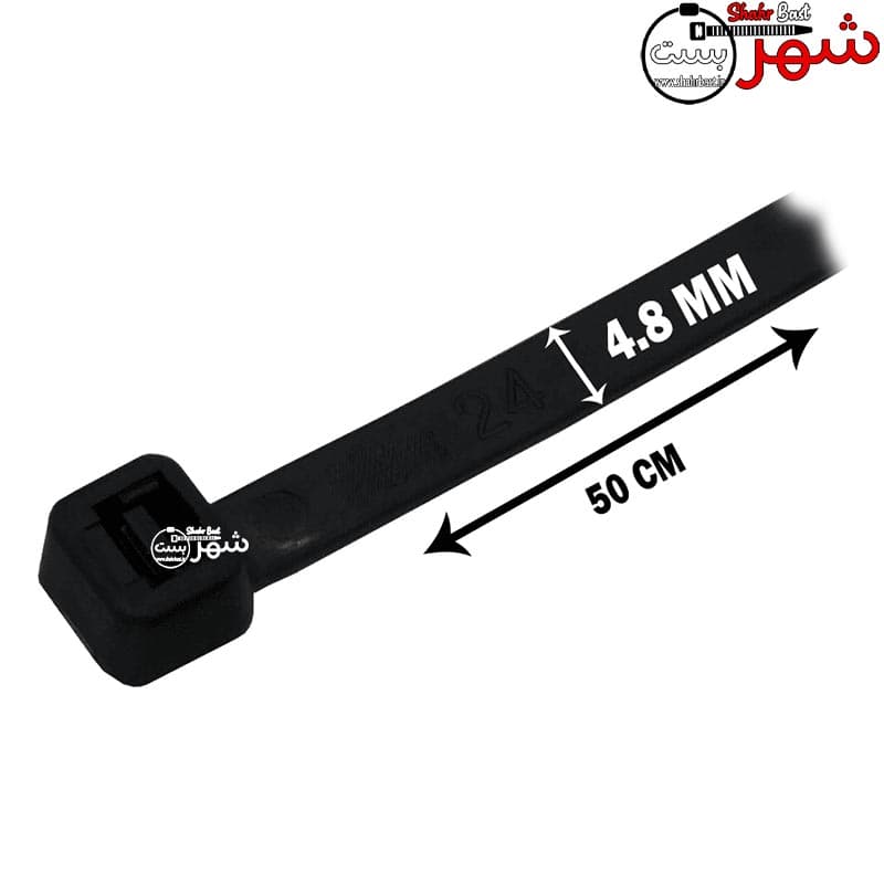 بست کمربندی پلاستیکی وای وای 50سانتیمتر عرض 4.8میلیمتر (YY) — تصویر ۵