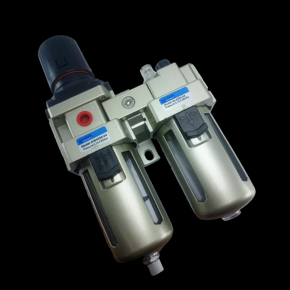 واحد مراقبت پنوماتیک دوتکه ۱/۲ اینچ لیدر مدل AC4000-04 — تصویر ۳