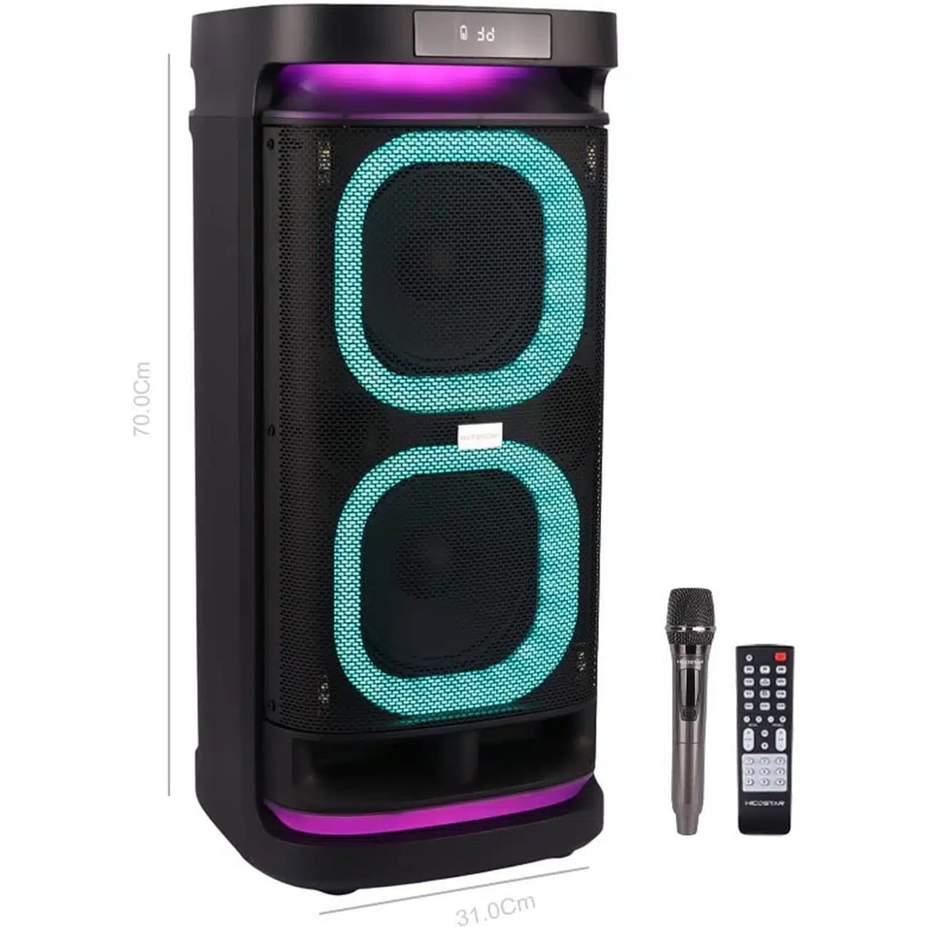 اسپیکر چمدانی بلوتوثی هایکو استار Hicostar مدل HPS-8116 توان 80 وات — تصویر ۱۱
