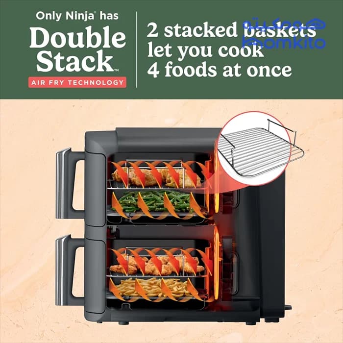 سرخ کن نینجا مدل Ninja Double Stack SL400-سفارش اروپا — تصویر ۳