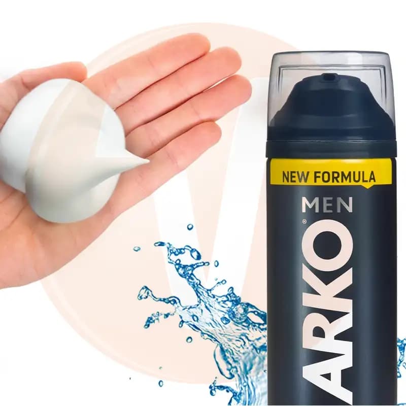 فوم اصلاح آرکو شاهدانه Arko Soothing Hemp حجم 200 میل — تصویر ۸