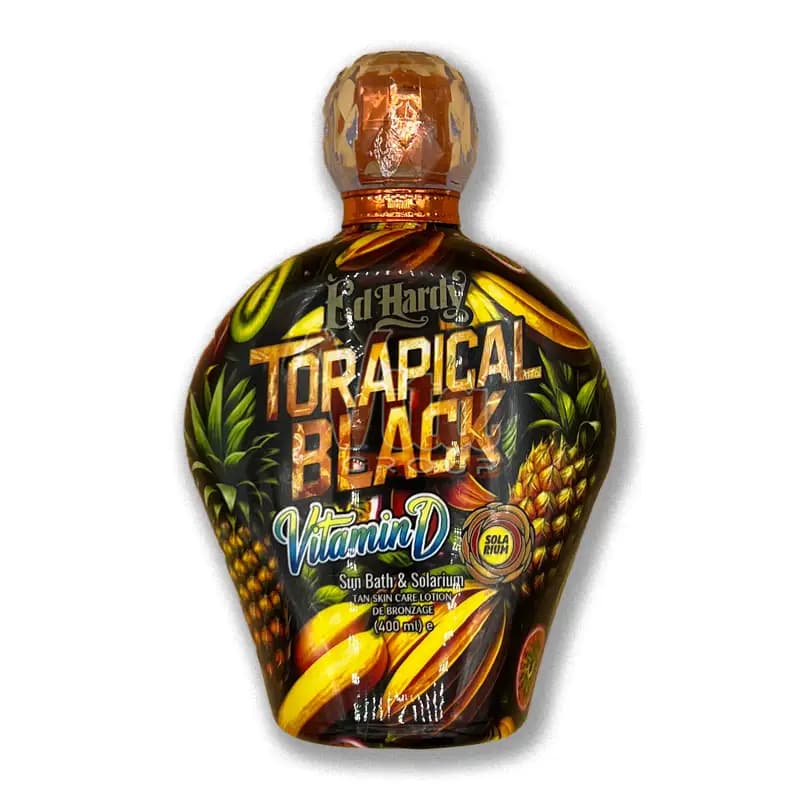 لوسیون سولار ویتامینه Ed Hardy Tropical Black حجم 400 میل — تصویر ۴
