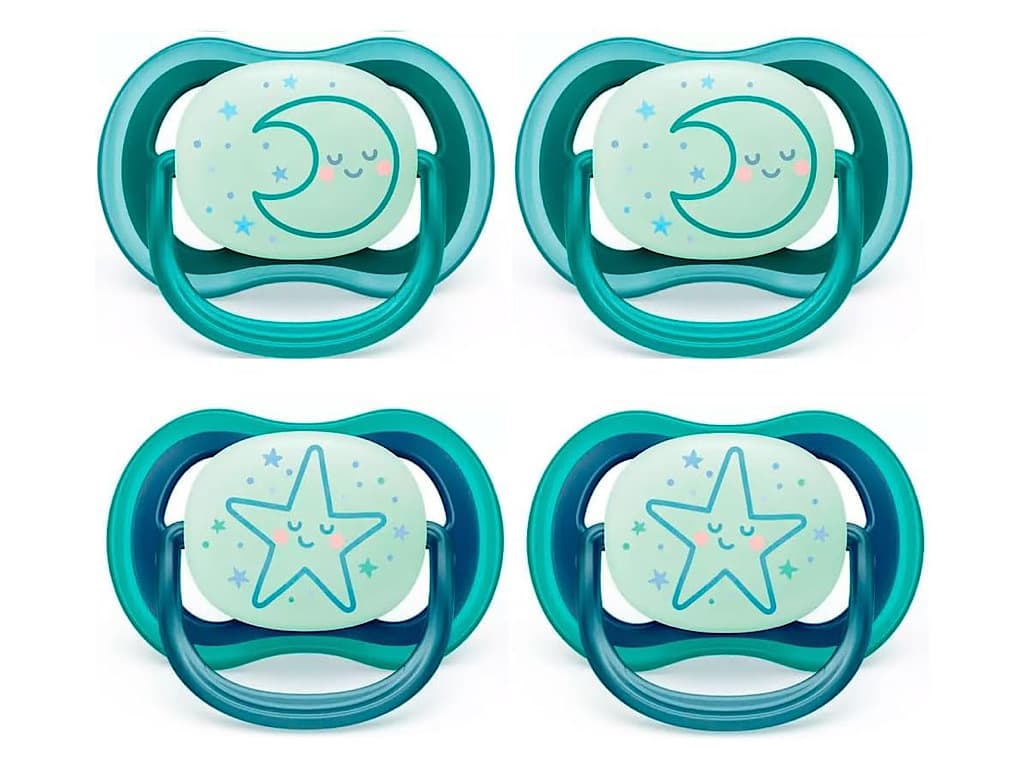 پستانک 0-6 ماه اولترا ایر شب تاب طرح ستاره اونت Avent