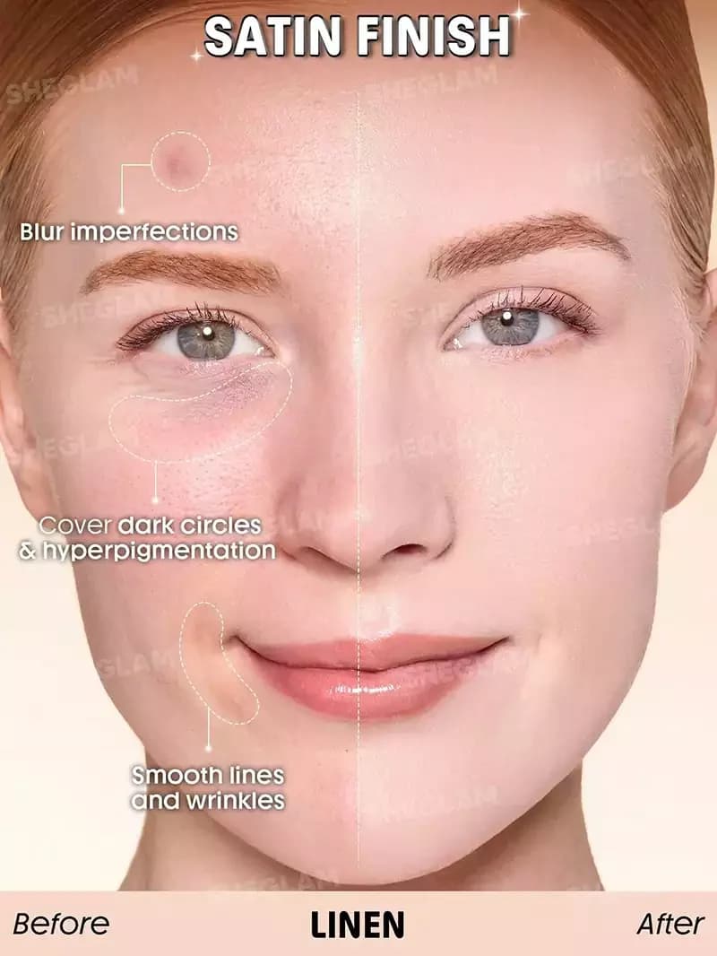 کرم پودر شیگلم مدل Skin Sync رنگ linen — تصویر ۳