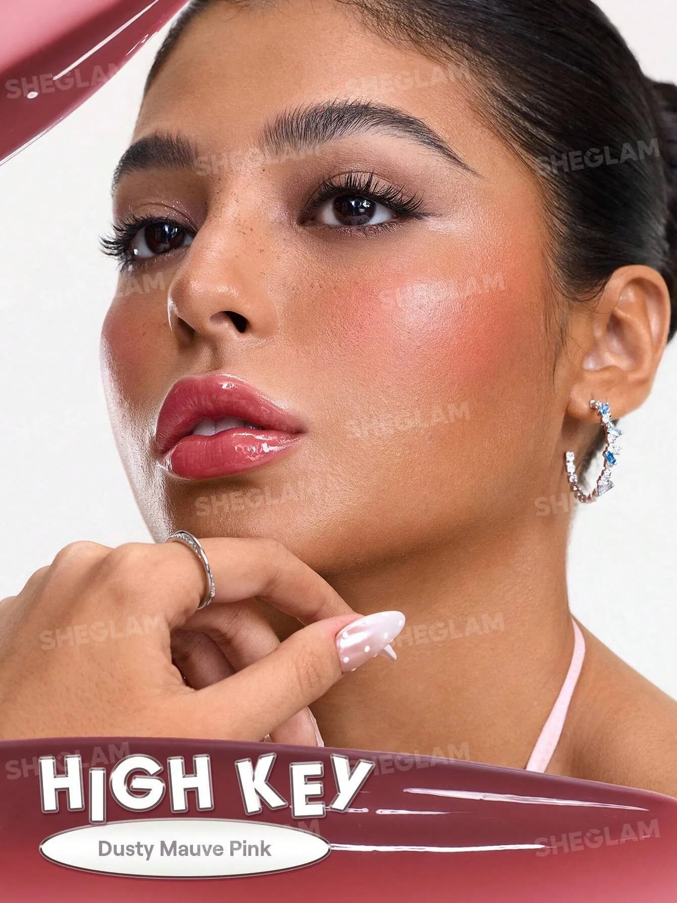 لیپ گلاس آینه ای مدل Glass Lock Air Gloss رنگ High Key — تصویر ۱۰
