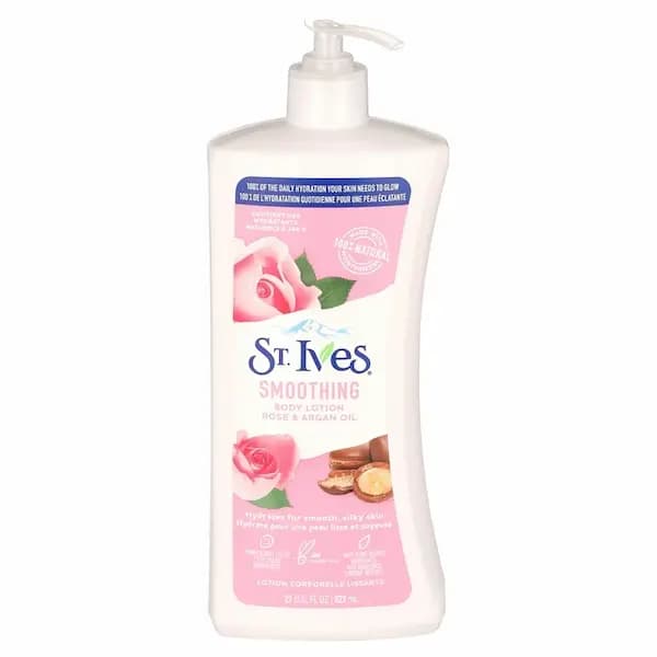 لوسیون بدن گل رز و روغن آرگان سینت ایوز St.ives — تصویر ۲