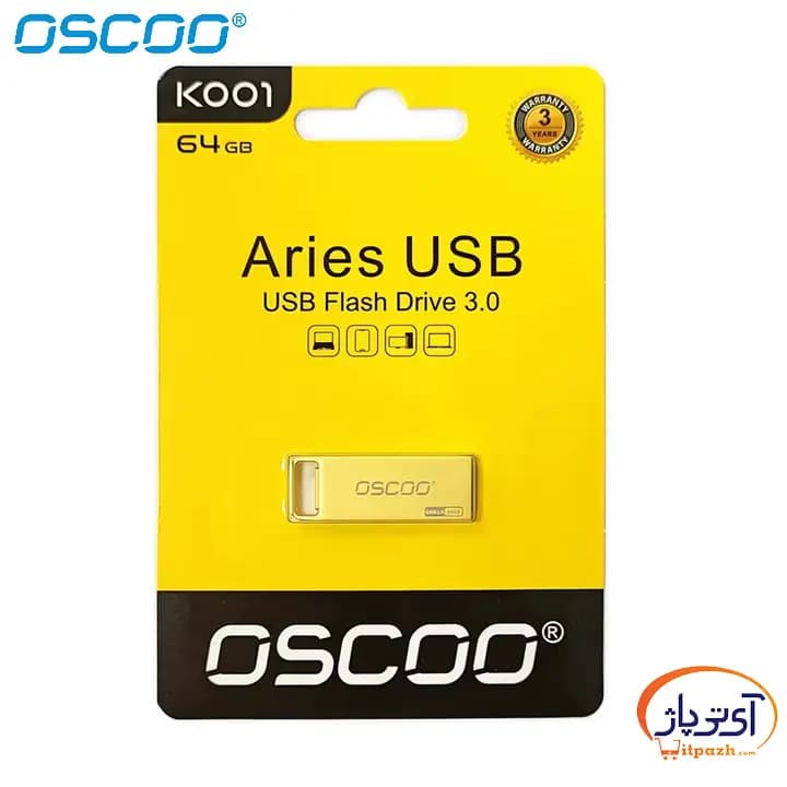 فلش مموری اوسکو OSCOO Aries K001 ظرفیت 32 گیگابایت USB3.0 — تصویر ۵