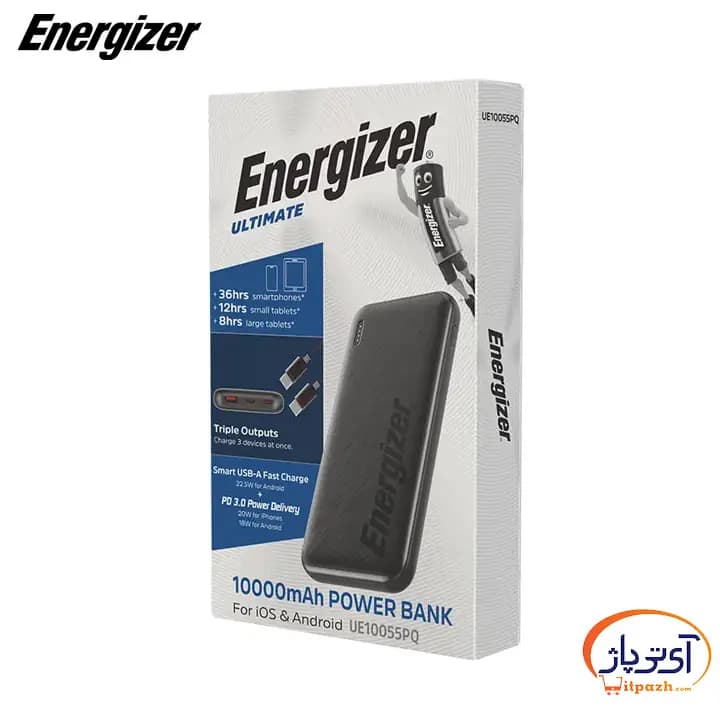 پاوربانک انرجایزر UE10055PQ 22.5W PD ظرفیت 10000mAh — تصویر ۶