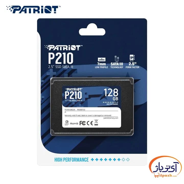 اس اس دی اینترنال SATA3.0 پتریوت P210 ظرفیت 128 گیگابایت — تصویر ۵