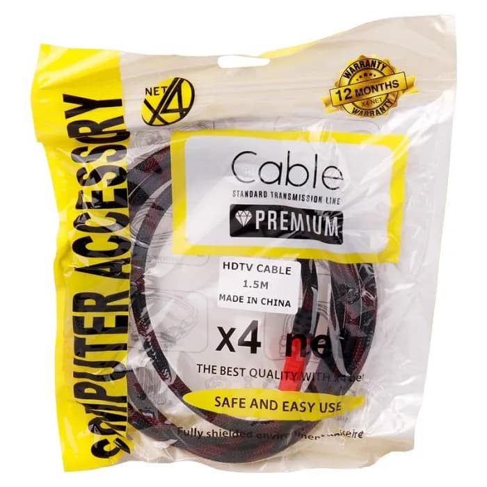 کابل X4 Net HDMI 1.5m — تصویر ۲