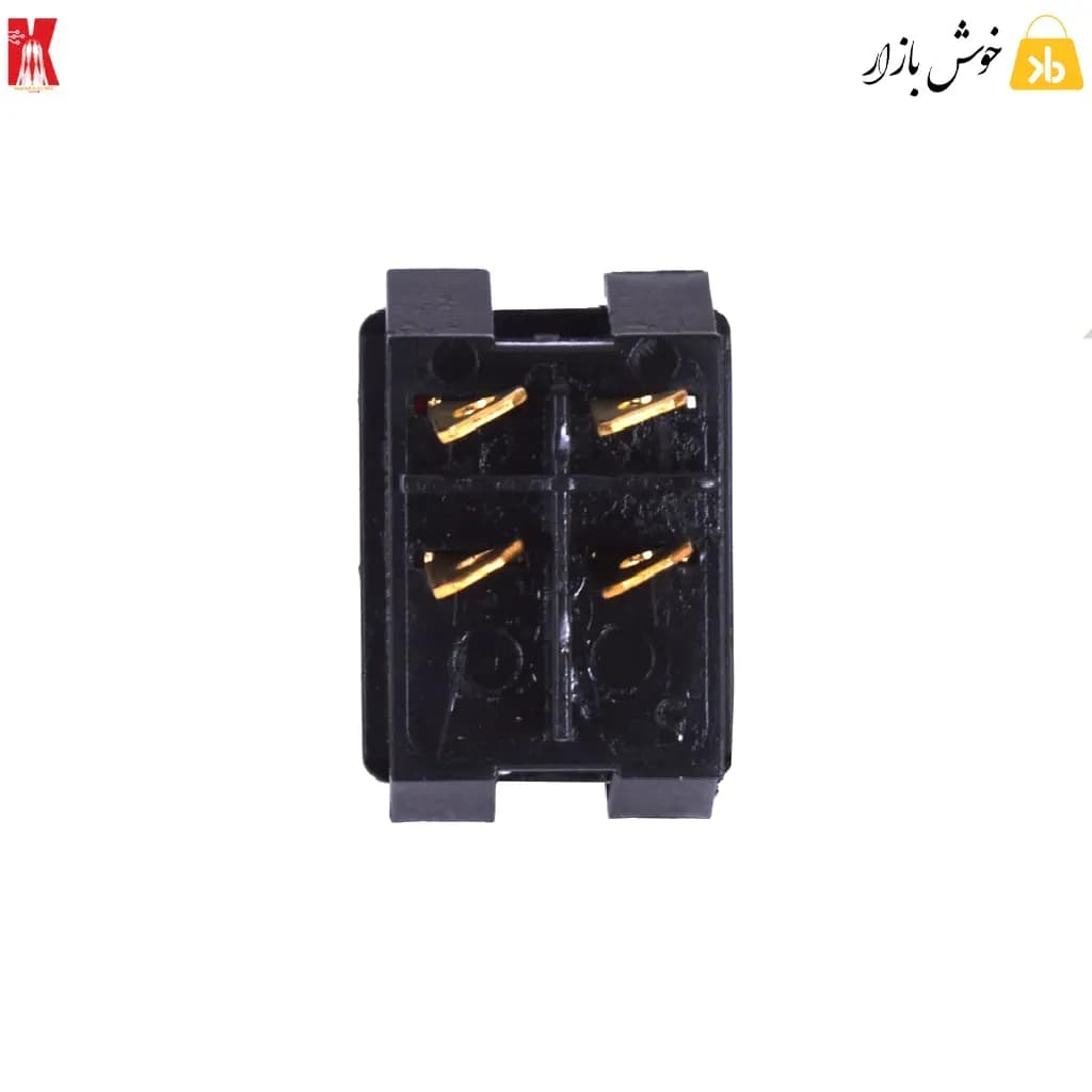 کلید راکر پهن چراغدار ۴ پایه خیام الکتریک مدل KH-8019 — تصویر ۵