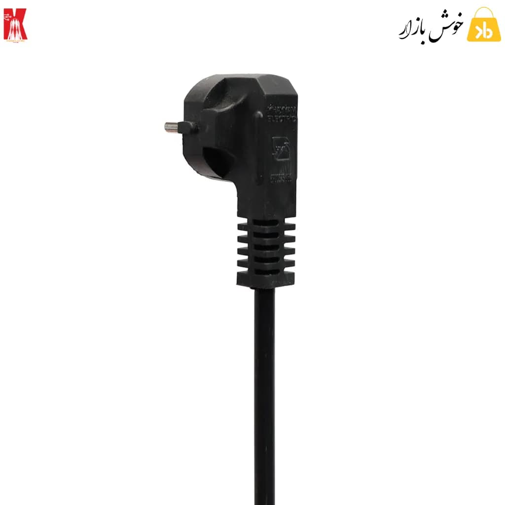 چندراهی برق کلید دار خیام الکتریک با سیم 1.8 متری مدل kh2060 — تصویر ۹