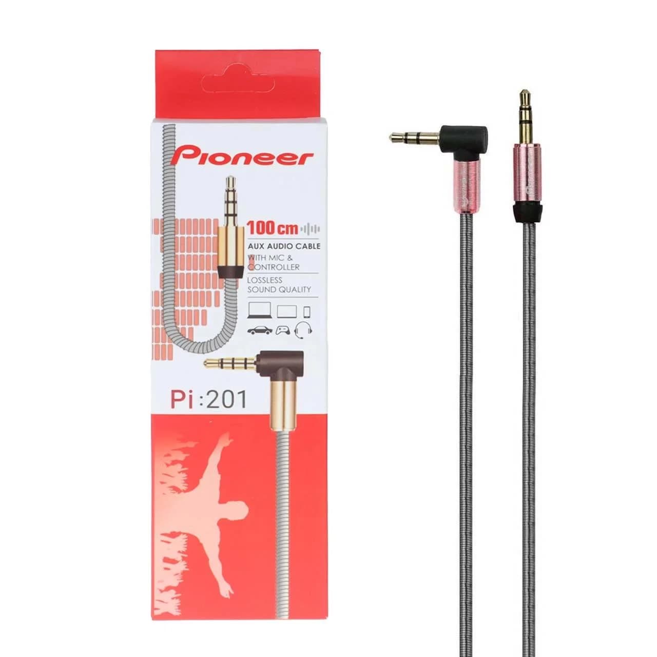 کابل Pioneer Aux مدل Pi-201 – رزگلد – RYL — تصویر ۴