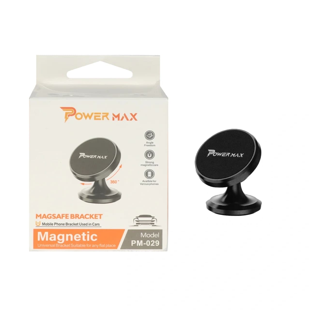هولدر مگنتی گوشی موبایل Power Max مدل PM-029 – مشکی