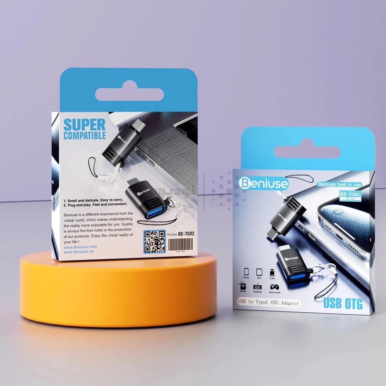 تبدیل Beniuse OTG Type-C To USB مدل BE-TG02 – سبز — تصویر ۶