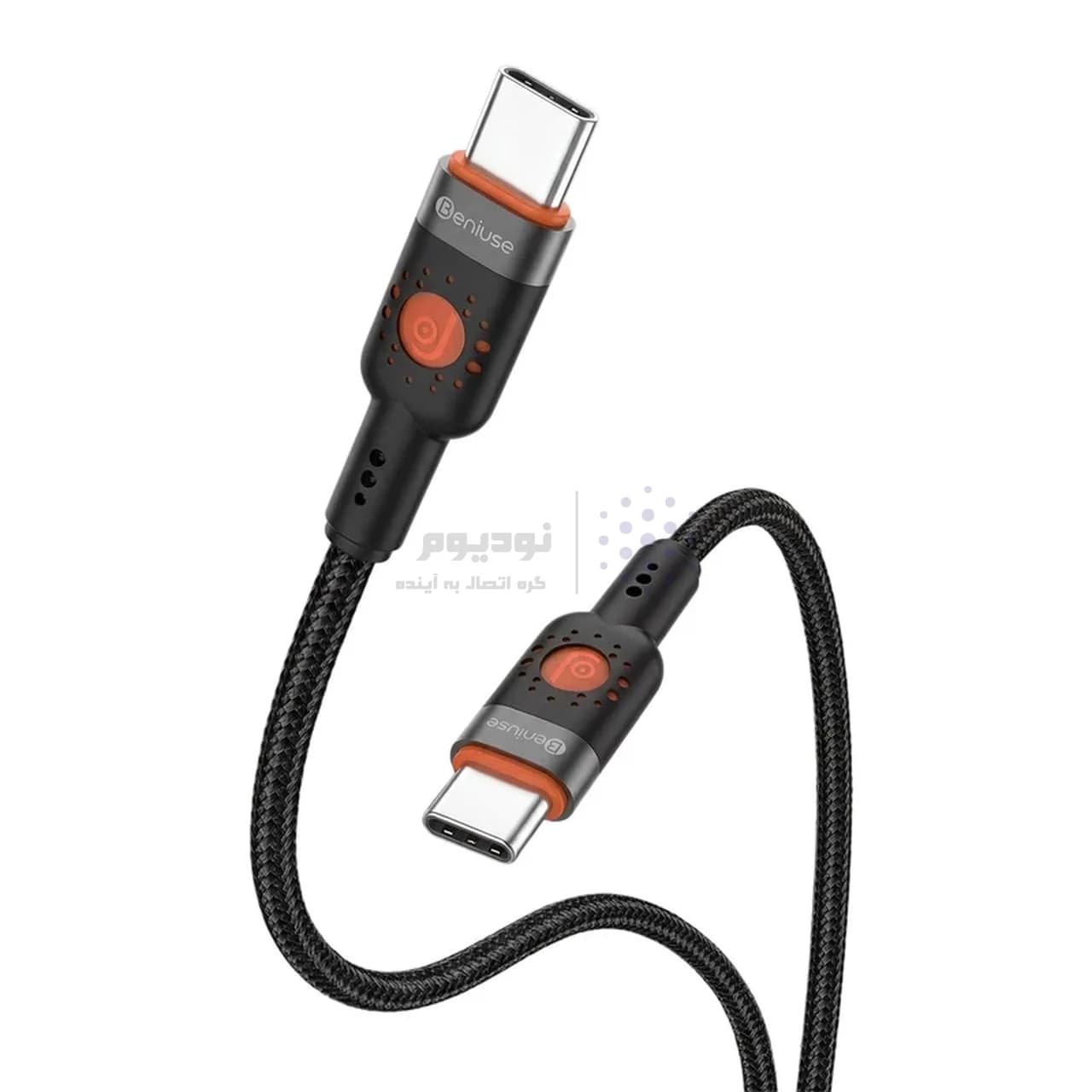 کابل شارژ PD و فست Beniuse Type-C To Type-C مدل BE-CA14 60W – مشکی — تصویر ۹