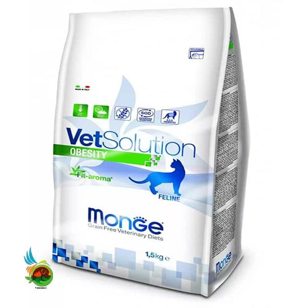 غذای خشک درمانی گربه اوبیسیتی مونژه Monge Vetsolution وزن 1.5 کیلوگرم