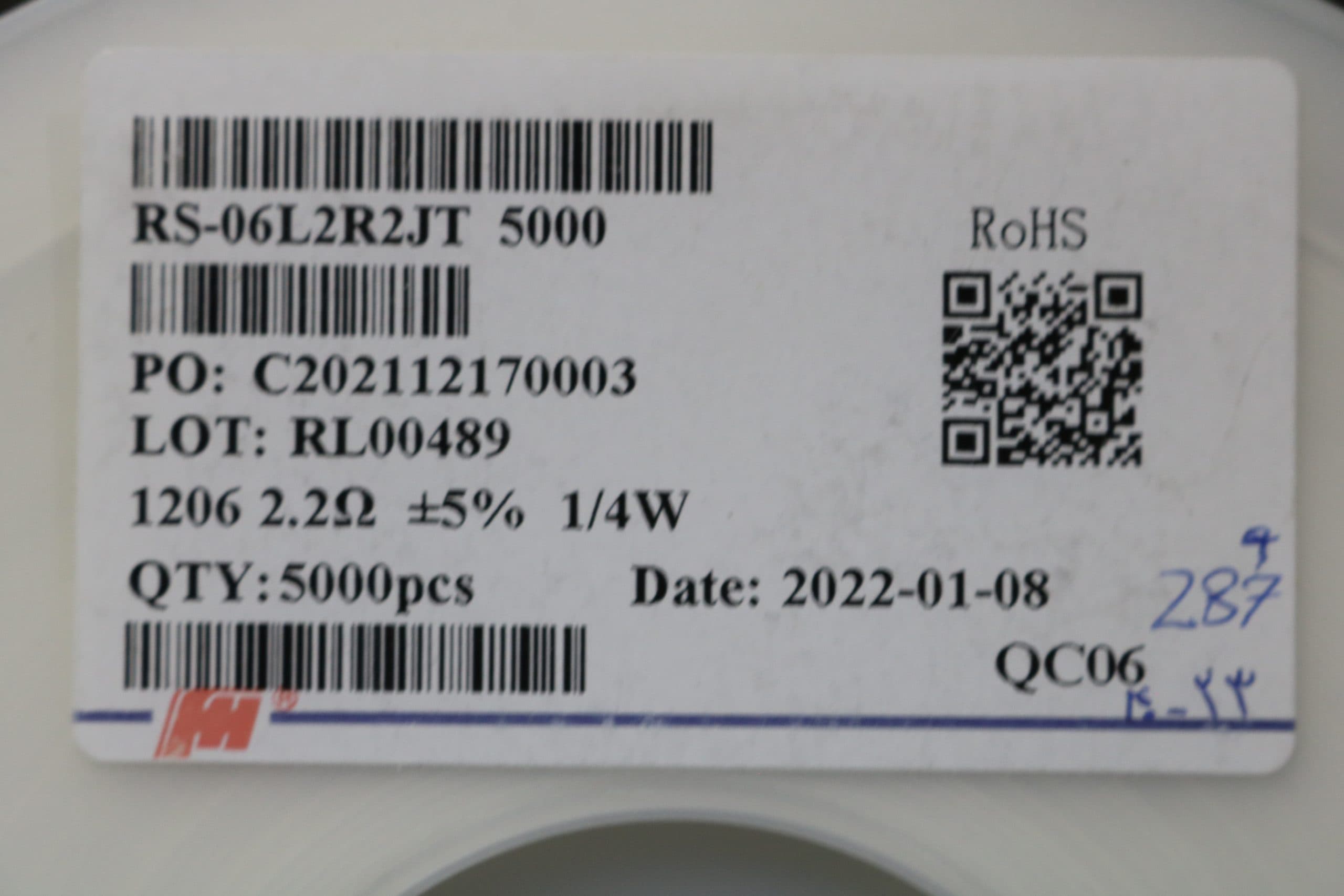 مقاومت 2.2 اهم SMD 1206