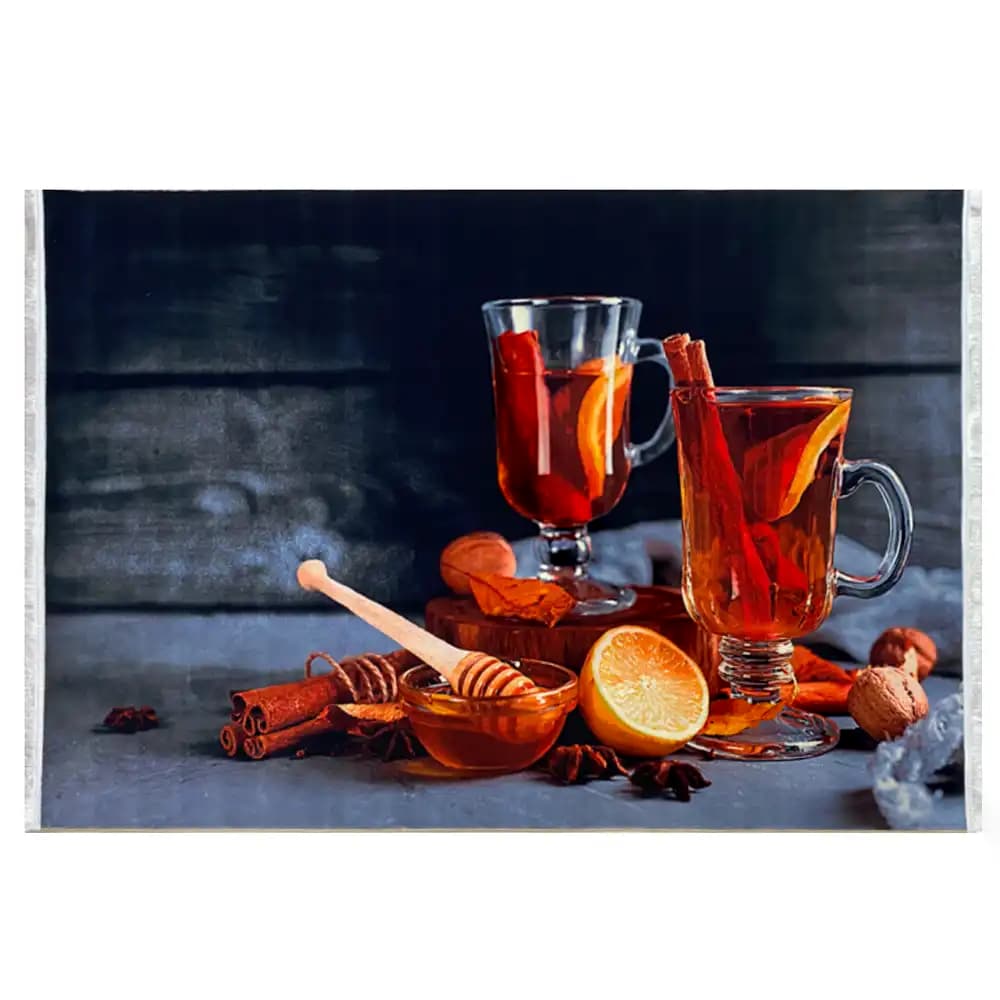 فرش آشپزخانه طرح فنجان چای کد 101404 — تصویر ۲