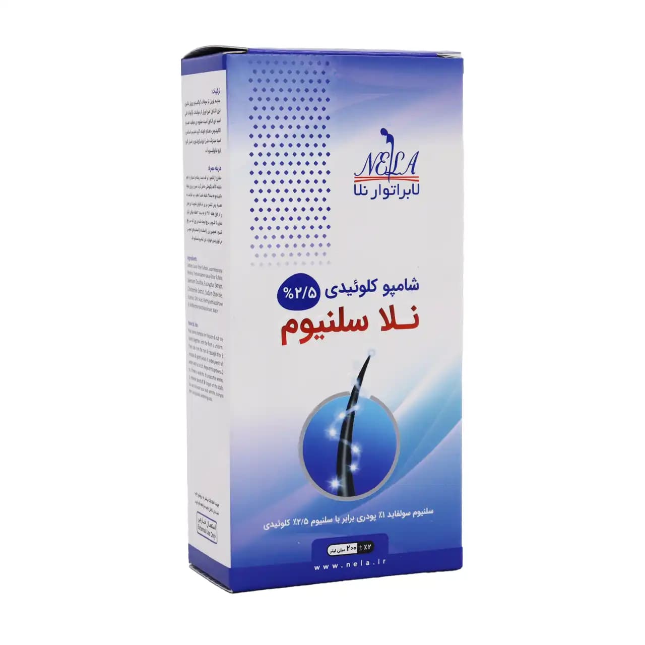 شامپو کلوئیدی 2.5 درصد نلا سلنیوم — تصویر ۲